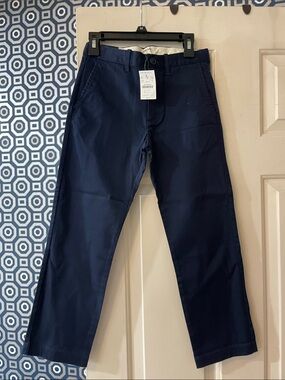 J. Crew Navy Straight-Fit Chinos